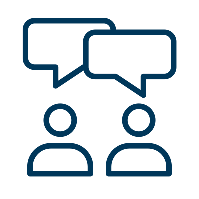 icon of consultation conversation